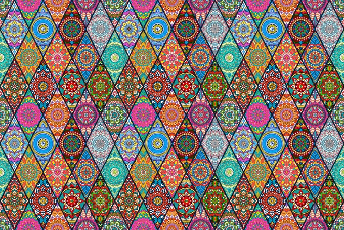 Bohemian Mandala Pattern Texture