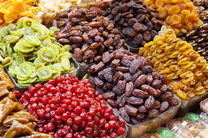 Assortment of Dried Fruits and Candies