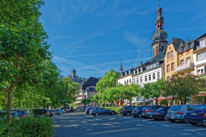 4K Cochem Germany Street with Houses and Trees