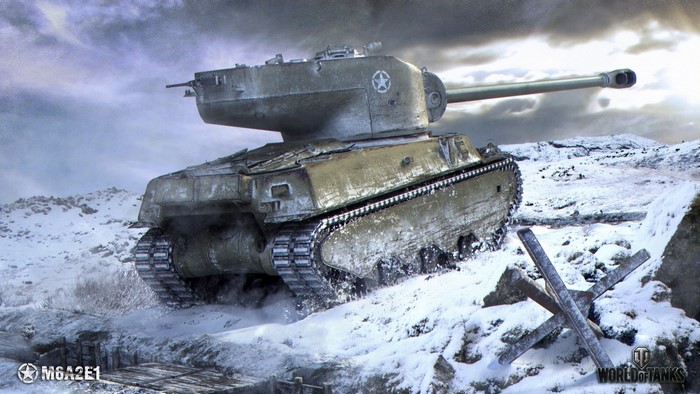 M6A2E1 Tank in Snow - World of Tanks