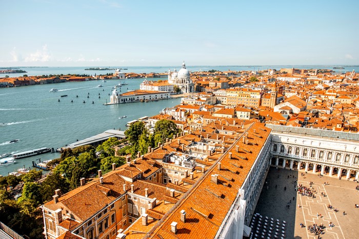 Venice, Italy cityscape with canals and buildings