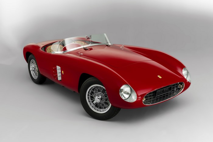 Red Ferrari 166 Spyder Corsa Scaglietti