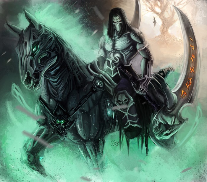 Death on his horse from Darksiders