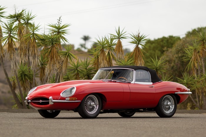 Red Jaguar E-Type 3.8-Litre Open Two Seater