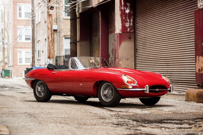 Red Jaguar E-Type 3.8-Litre Open Two Seater