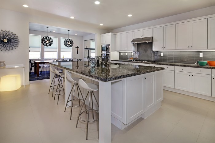 Modern Kitchen and Dining Area with Island