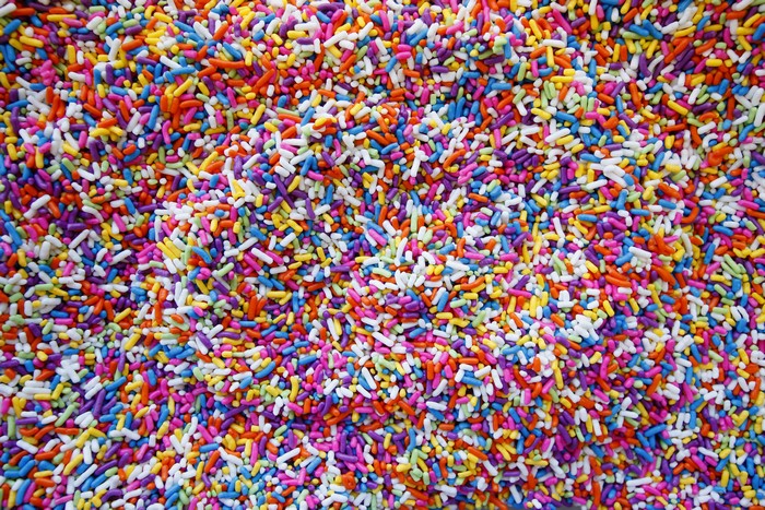 Multicolor sprinkles texture