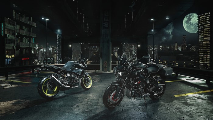 4K Yamaha MT-10 Touring Package Motorcycles at Night