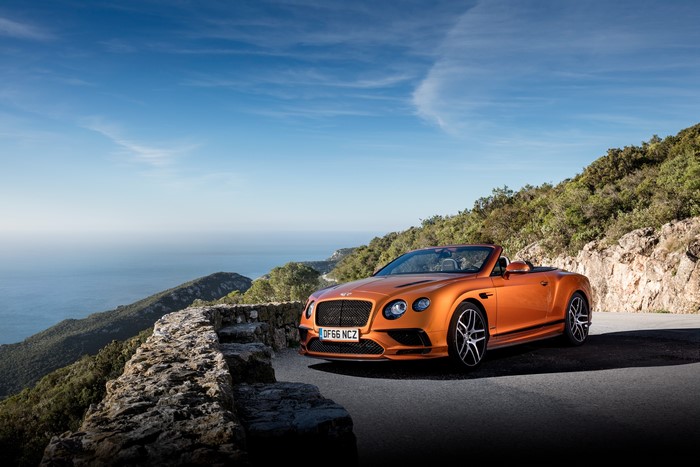 Bentley Continental Supersports Cabriolet on a coastal road