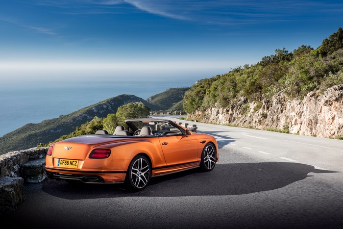 Bentley Continental Supersports Cabriolet on a coastal road