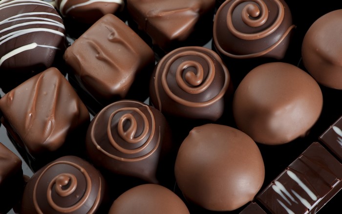 Assortment of gourmet chocolates
