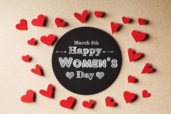 Happy Women's Day March 8th Hearts