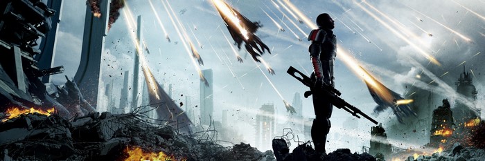 4K Mass Effect 3 Shepard with Sniper Rifle