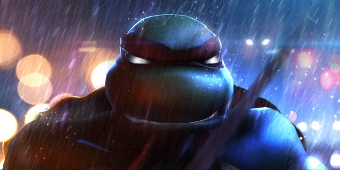 Raphael from Teenage Mutant Ninja Turtles in the Rain