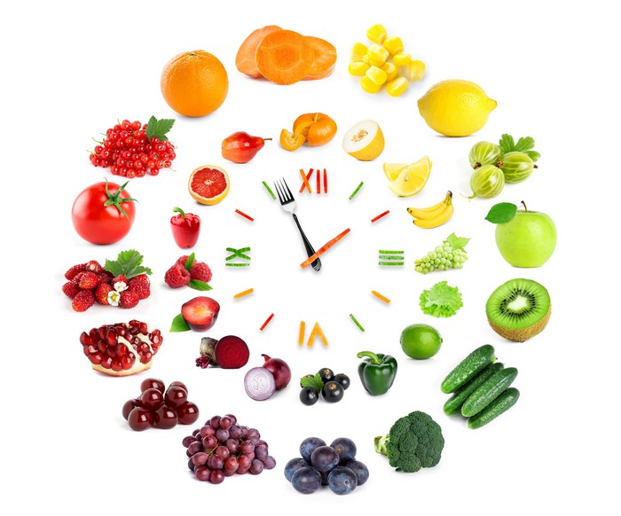 4K Fruit and Vegetable Clock Design