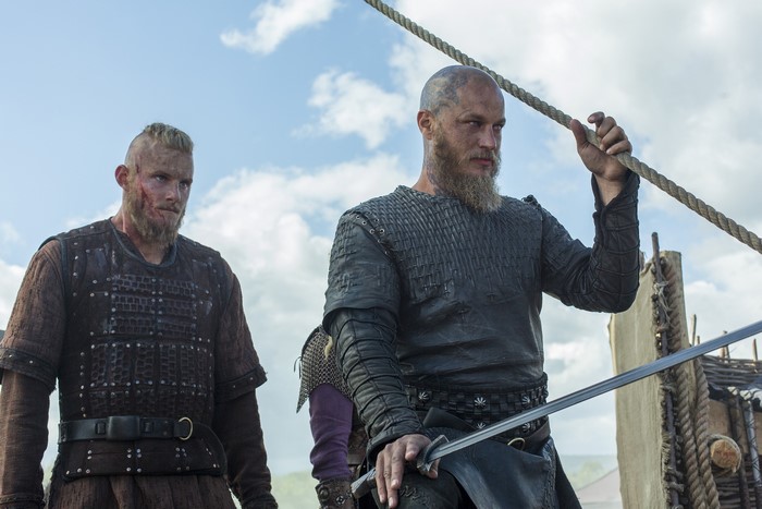Bjorn and Ragnar Lothbrok from Vikings