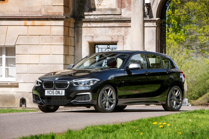 Black 2015 BMW M135i F20 5-door hatchback