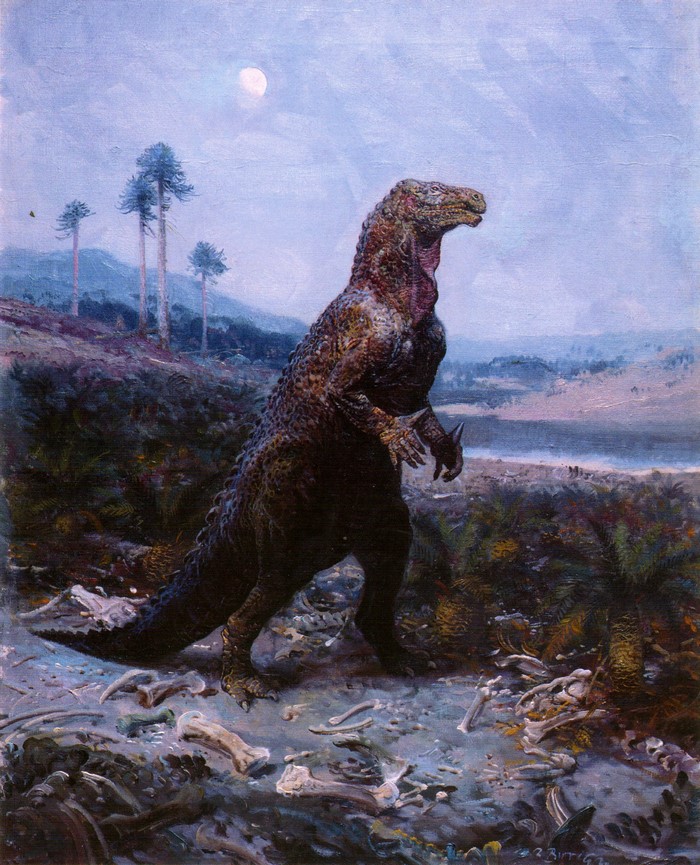 Iguanodon by Zdenek Burian