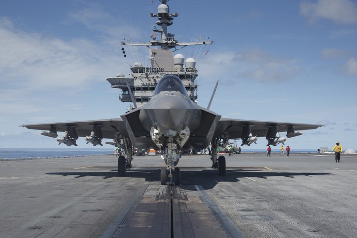F-35 Lightning II on Aircraft Carrier Deck