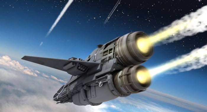 4K Star Citizen Starship Flight
