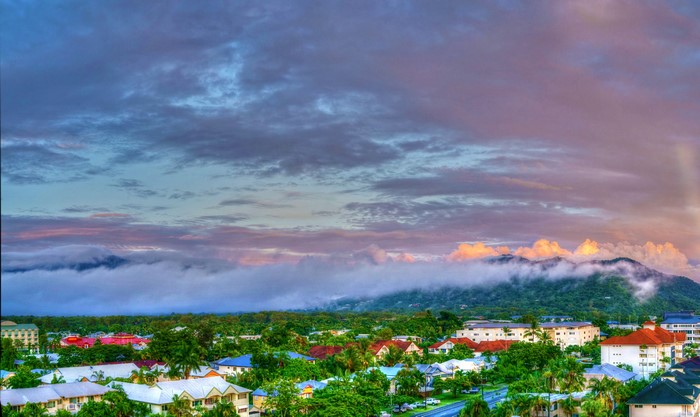 4K Houses and Mountains in Cairns, Australia