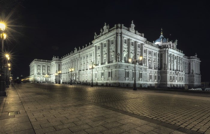 Royal Palace of Madrid at Night