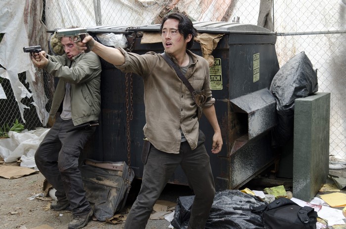 Glenn and Nicholas from The Walking Dead TV