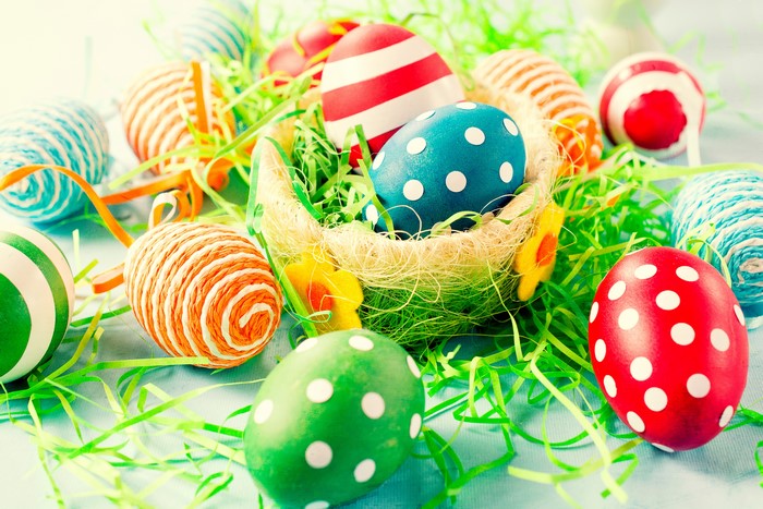 Easter Eggs in a Nest