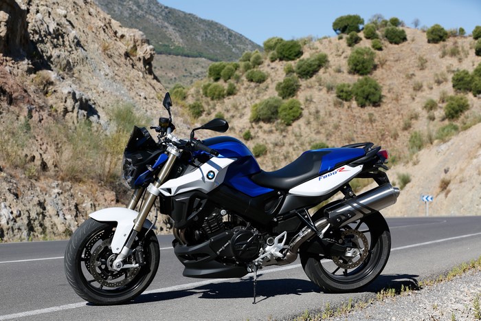 BMW F 800 R motorcycle on a road