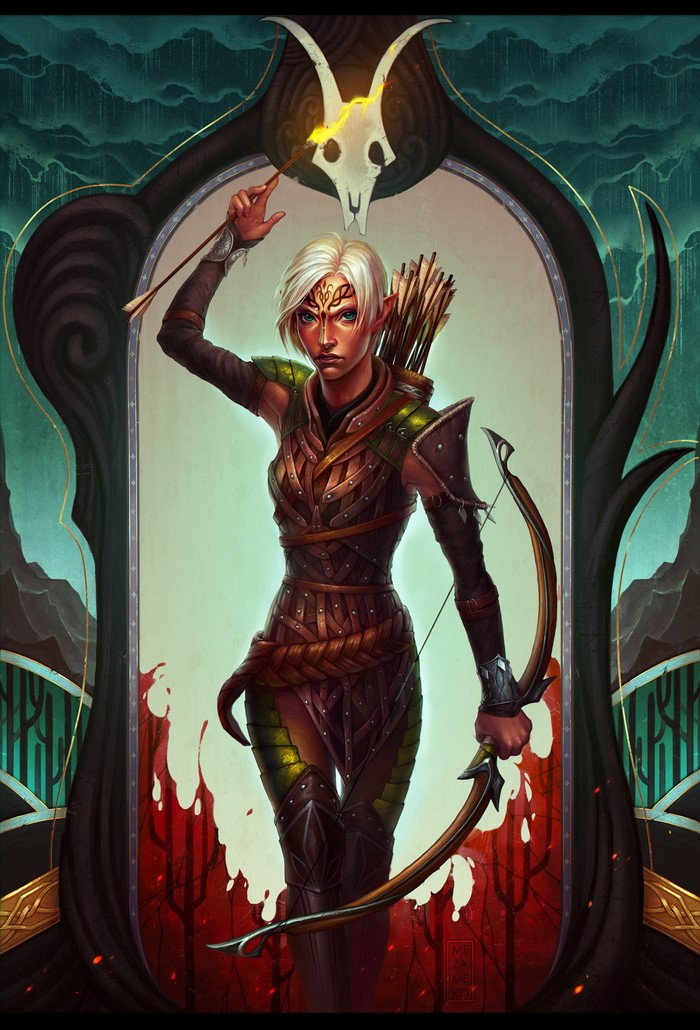 Mahariel the archer from Dragon Age