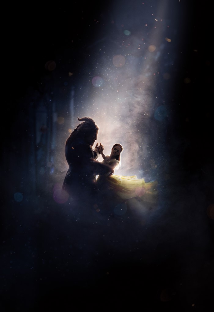 Emma Watson and the Beast dancing in Beauty and the Beast 2017