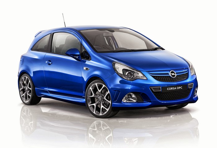 Blue Opel Corsa OPC 2013