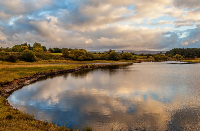 Kings River Blessington Ireland Autumn Sky Clouds