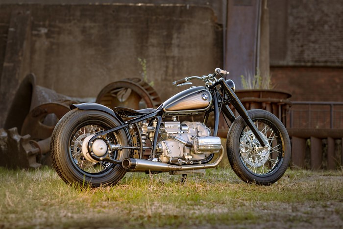4K 2016 BMW R5 Homage Motorcycle Side View