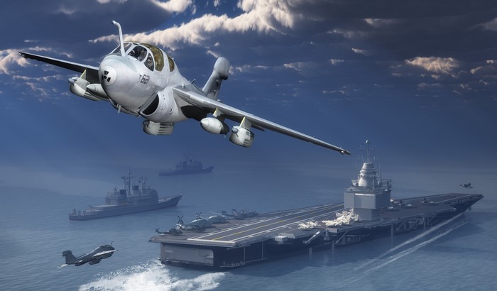 4K Northrop Grumman EA-6B Prowler Aircraft Carrier