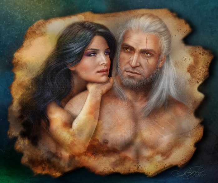 Geralt of Rivia and Yennefer from The Witcher