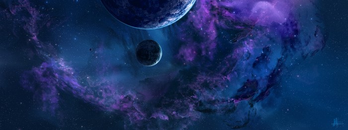Planets and Nebulae in Space 4K