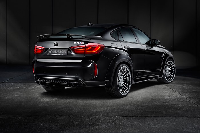 4K F86 Hamann X6 M Black Back View