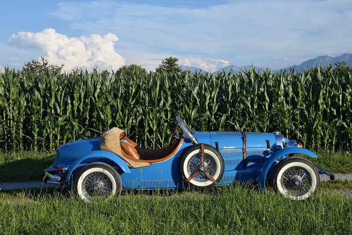 Blue 1965 Excalibur Type 35X Prototype Michelotti