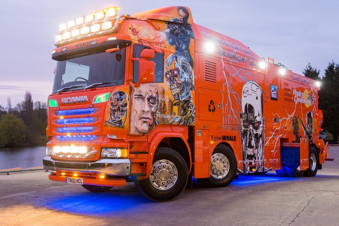 Scania R730 Highline Truck with Terminator Art