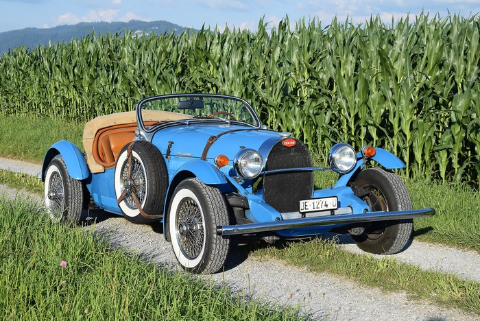 Blue 1965 Excalibur Type 35X Prototype Michelotti