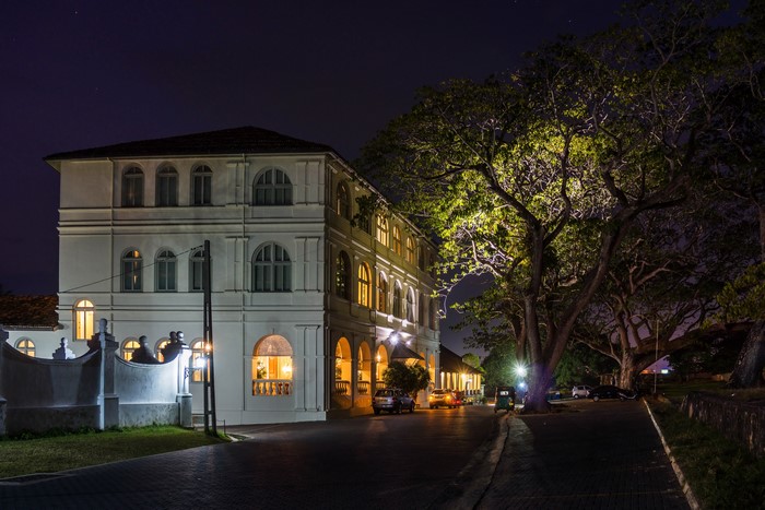 Hotel Amangalla Galle, Sri Lanka at Night