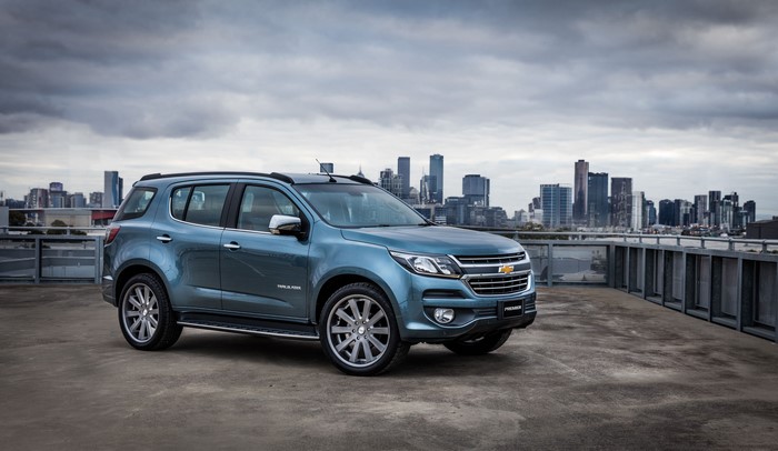 Light Blue Chevrolet TrailBlazer Premier SUV