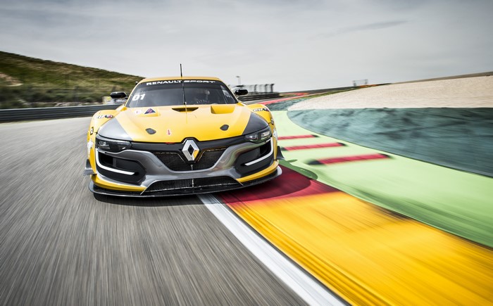 Renault RS 01 race car on track