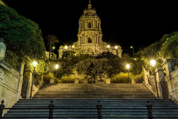 Duomo di San Giorgio, Modica, Sicily at Night