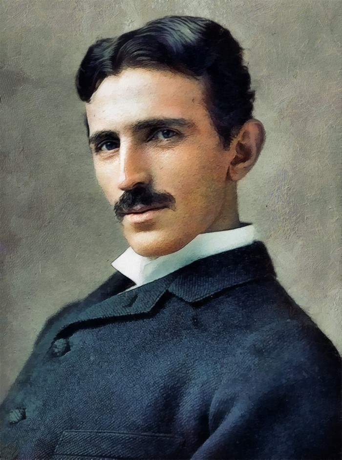 Nikola Tesla Portrait Painting
