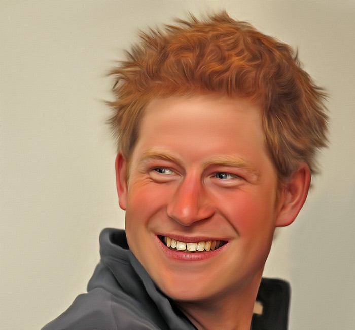 Prince Harry smiling