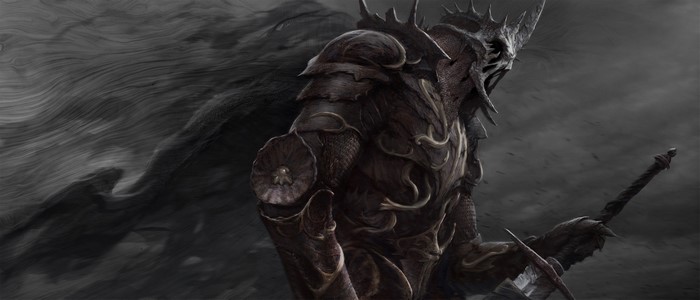 4K Warrior in Dark Armor with Sword