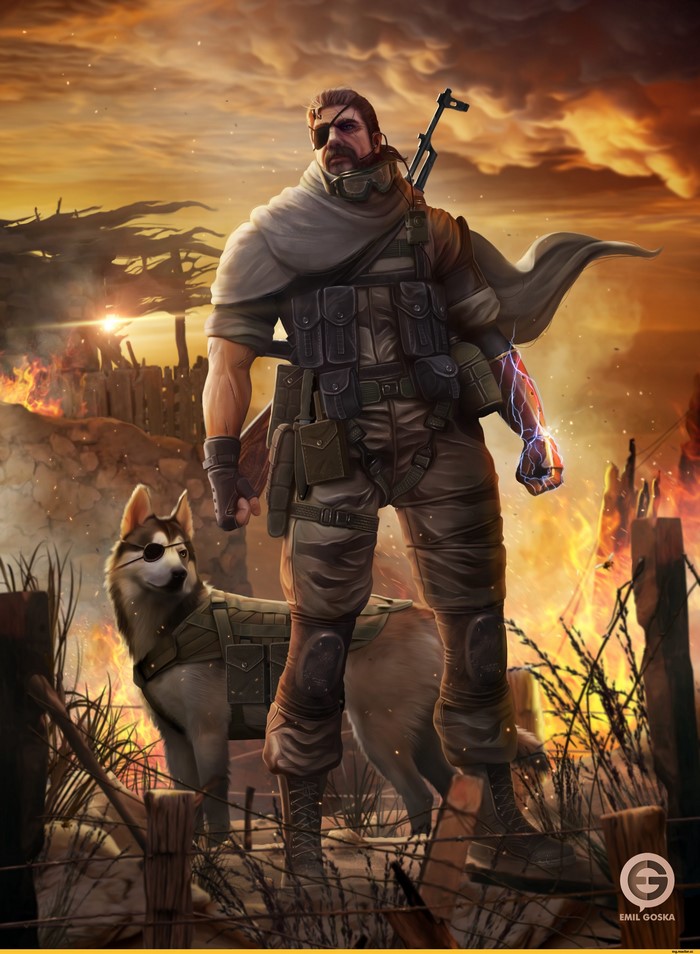 Punished Snake and DD from Metal Gear Solid V