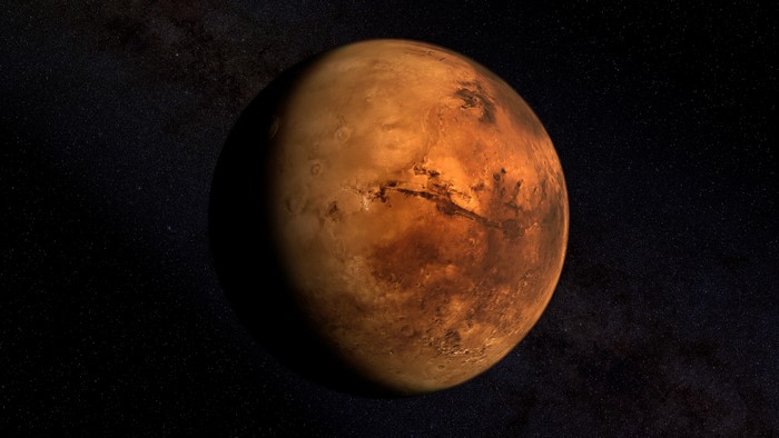 4K Mars Planet in Space